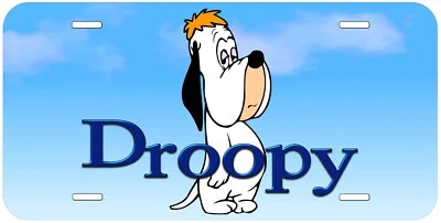 Droopy Aluminum Novelty Auto License Plate - Image 1 of 2