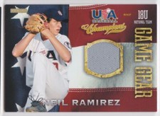 2013 PANINI USA BASEBALL CHAMPIONS 18U NEIL RAMIREZ JERSEY USA #62