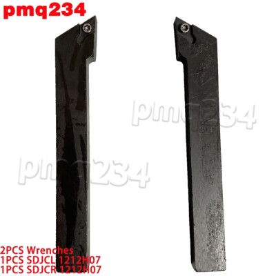 2PCS SDJCL1212H07 + SDJCR1212H07 CNC tool Lathe Turning Tool Holder cutting tool