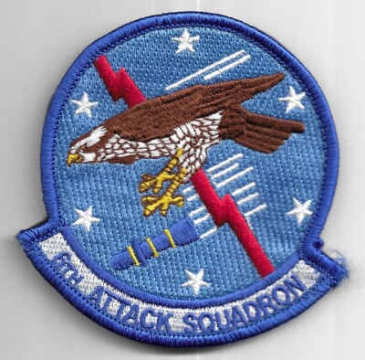 USAF PATCH  6 ATTACK SQUADRON US AIR FORCE SQUADRON PATCH