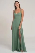 Jenny Yoo Collection Harris Bridesmaid Dress - Eucalyptus - Size 2