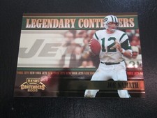 JOE NAMATH 2005 PLAYOFF LEGENDARY CONTENDERS INSERT FOOTBALL CARD #378/750