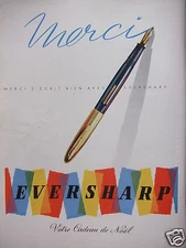 1952 ADVERTISEMENT THANK YOU WRITES WELL WITH EVERSHARP - ADVERTISING