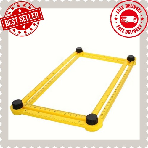 1pc Multi-Angle Measuring Ruler, ABS Plastic Four-Sided Folding Ruler, DIY Tool - Picture 2 of 9