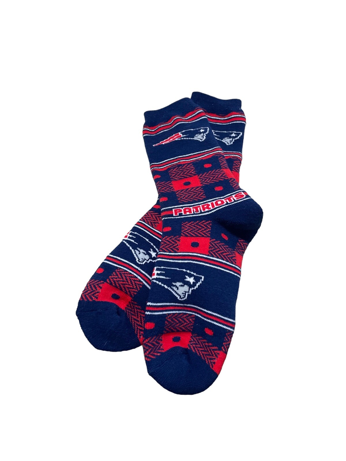 SAOLA Calze New England Patriots calcio rosso blu crew solo per piedi unisex NFL