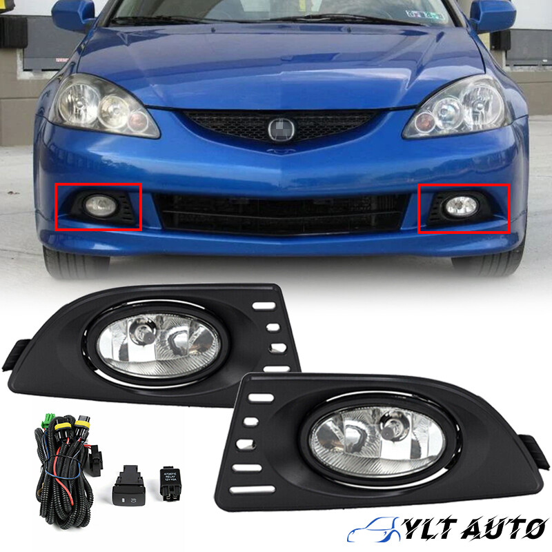 18【新品未使用】/アキュラRSXライト/300759248746 Pair For 2005-2007 Acura RSX Clear Lens Front Bumper Fog Lights