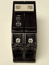 EATON CUTLER HAMMER CHF250 2 Pole 50 AMP Type CH