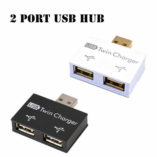 USB2.0 Male to Twin Charger Dual 2 Port USB Splitter Hub Adapter Converter HOT - 第 3/13 張圖片