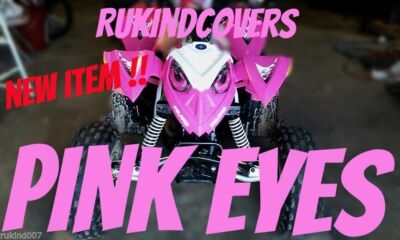 POLARIS ACE SCRAMBLER PINK Eyes RukindCovers Head Light Cover's MADE IN USA
