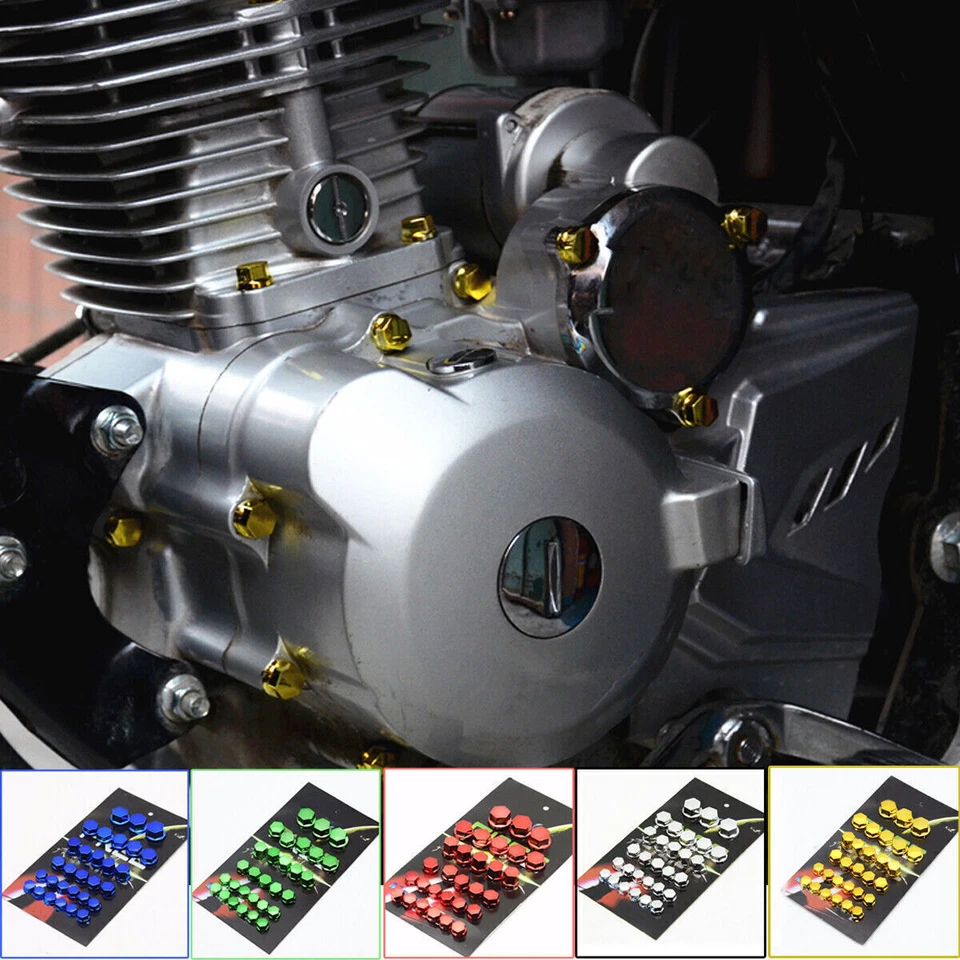 30 Piezas Universal Moto Scooter Motor Piezas Tornillo Tuerca Tapones Cubierta Accesorios Foto 3 de 4
