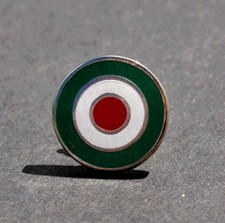 ITALIENISCHE FLAGGE VESPA LAMBRETTA MOD ROUNDEL ROLLER MEMORABILIA ANSTECKNADEL ABZEICHEN M36