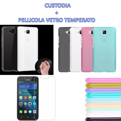 CUSTODIA CASE SILICONE TPU PER HUAWEI NOVA YOUNG PELLICOLA VETRO TEMPERATO