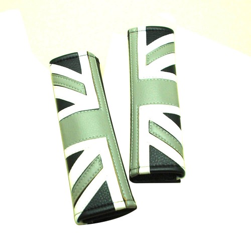 Für Mini Cooper Union Jack Sitz Sicherheitsgurt Schulterkissen Zubehör Leder - Bild 6 von 6