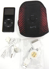 Apple iPod Nano 1st Generation - 4GB - A1137 - Black  Silver - Bundled