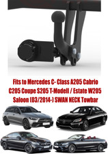 Swan Neck Tow Bar For MERCEDES C-Class S/W/C/A205 (2014-) & NO ELECTRICS - M160