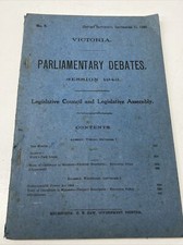 VINTAGE VICTORIA PARLIAMENTARY DEBATES SESSION 1943 AUSTRALIA GOVERNMENT