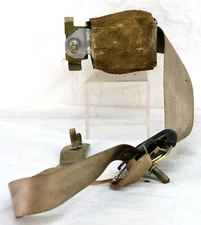 02-03 Ford SD Extended Cab LH Rear Seat Belt Assembly Tan OEM 6322