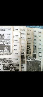 FuWo, football newspaper of the GDR, here from the year 1985, unit price 2.00 each