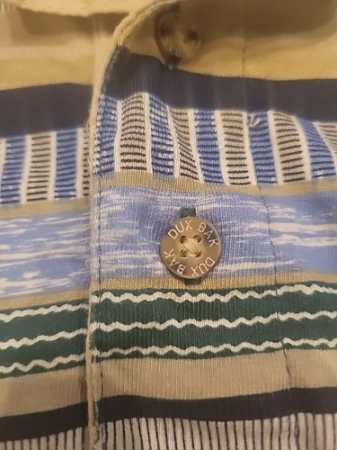 Vintage Duxbak Mens Large Southwestern Aztec Tribal Polo Shirt 100% Cotton 90s - Picture 7 of 17