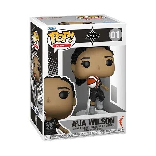 Funko POP! AJa Wilson WNBA Las Vegas Aces Figure #01 + Protector