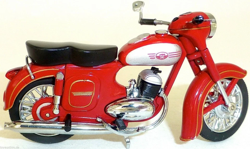 Jawa 354 04 Motorrad rot DDR 1:24 ATLAS 7168104 NEU OVP LA4 µ * - Bild 3 von 4