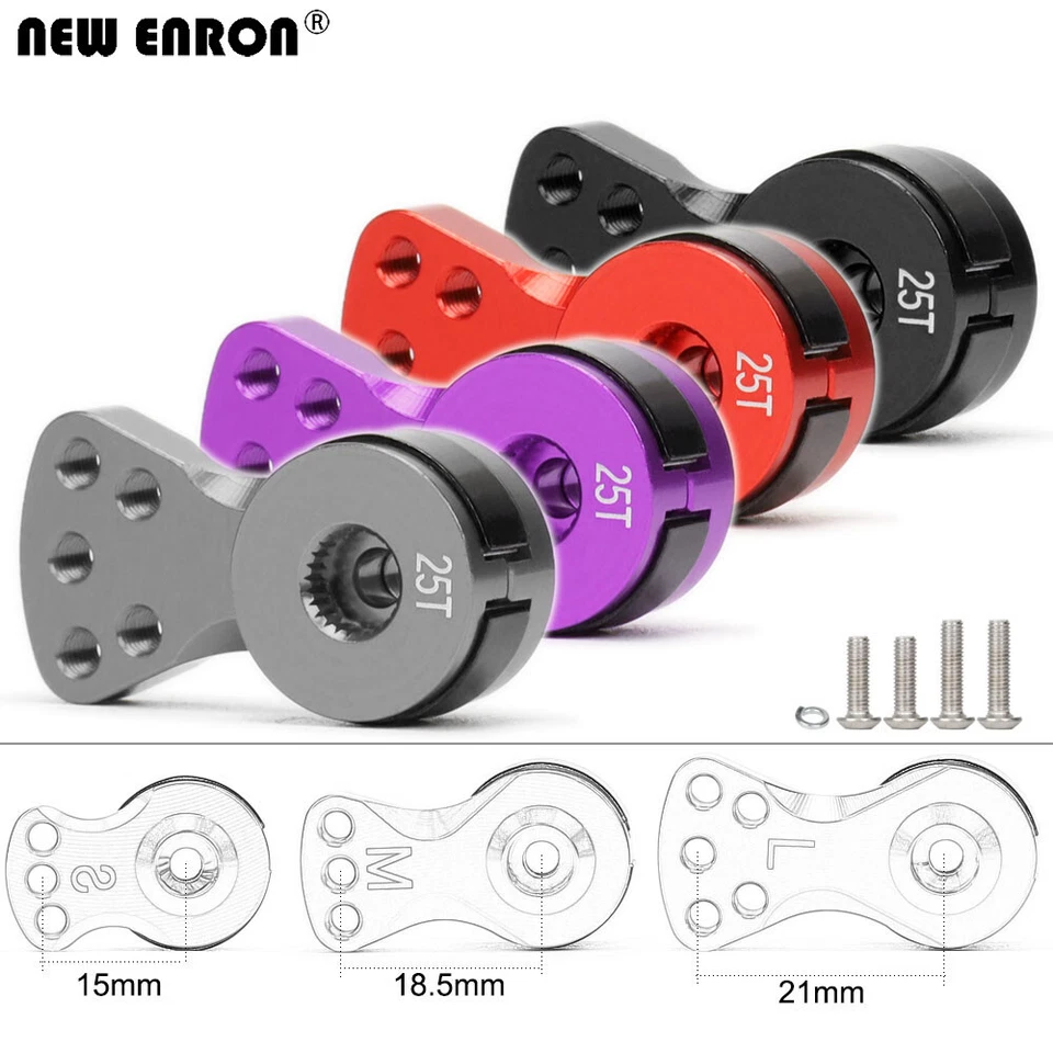 Aluminum 25T Spline Output Shaft Adjustable Servo Saver For Traxxas Axial Tamiya - Image 2 of 4