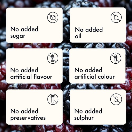 Freeze Dried Blackberry 100% Natural No Added Sugar No Preservatives - Picture 4 of 13