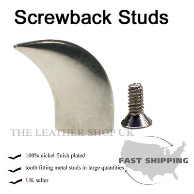 UK Metall Säbelkralle passende Nieten Handwerk Schuh Stoff Leder Accessoire Metallnieten