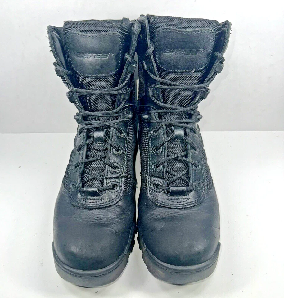 Bates Black Tactical 8” Side Zip Boots E02700 Hiking Military Women's Size 9.5 - Image 2 of 4