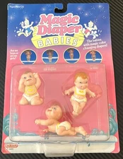 Vintage 1991 Magic Diaper Babies #04065 Galoob Color Changing Gender Reveal New