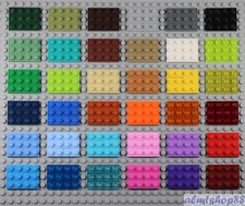 LEGO - 1x2 Plates - PICK YOUR COLORS & LOT SIZE - 3023 2x1 Flat Tiles Town City