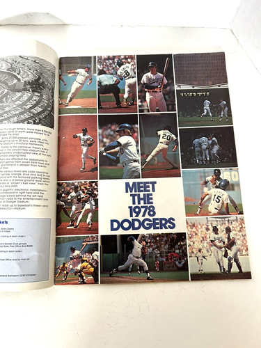 Vintage 1978 Los Angeles Dodgers Yearbook Baseball MLB - Picture 3 of 6
