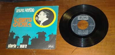 BRUNO MARTINO  sabato sera - storia di mare   vinile 45 giri  vintage