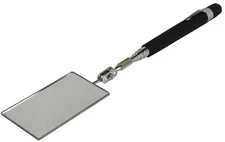 Telescopic Telescoping Rectangular Inspection Mirror Flex Neck Extends 7" to 35"