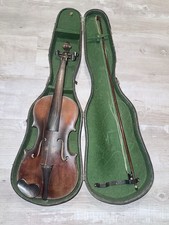 Antique Stradivarius Violin w/ Case Bow Late 1800s/Early 1900s Restore No Cracks