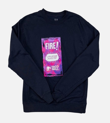 Taco Bell Fire Decades 2XL Long Sleeve Uniform Shirt Exclusive Sweatshirt XXL - Picture 1 of 6