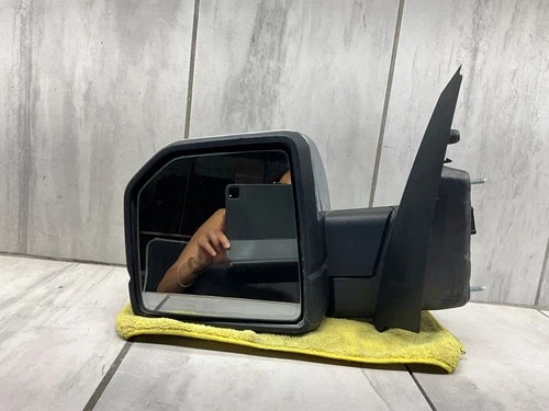 OEM 2015-18 F150 Mirror LEFT DRIVER Blind Spot Puddle Chrome FL34-17683-NYSMAS