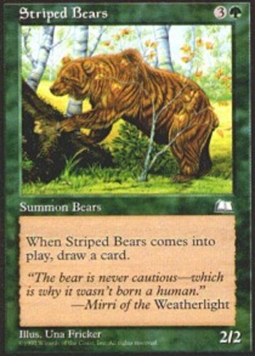 Striped Bears - Weatherlight # MTG Magic The Gathering