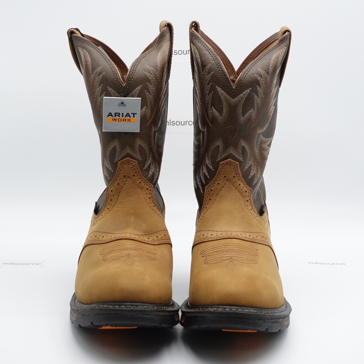 Ariat WorkHog Boots Mens Sz 13 D Aged Bark Roper Toe Soft Toe Work 10001188 Men main image 2