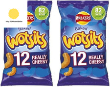 Crisps Wotsits Cheesy Multipack Snacks, 12 X 16.5 G (Pack of 2)