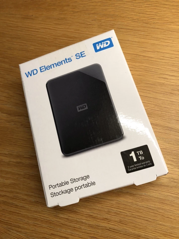 NEU externe Festplatte WD Elements SE 1000GB 1TB, 0 Std gelaufen