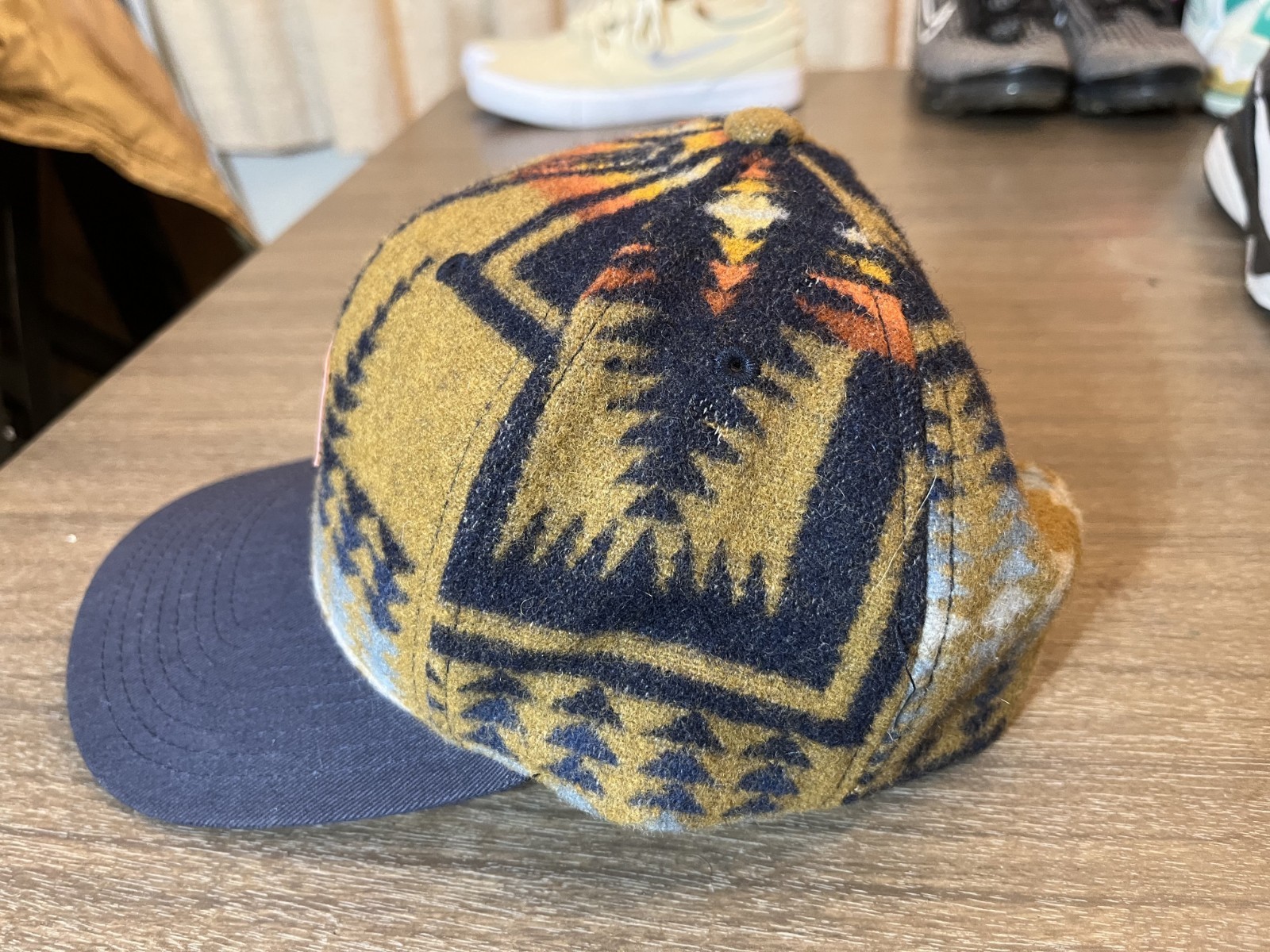 Pendleton Wool Baseball Cap - Geometric Aztec Pat… - image 4