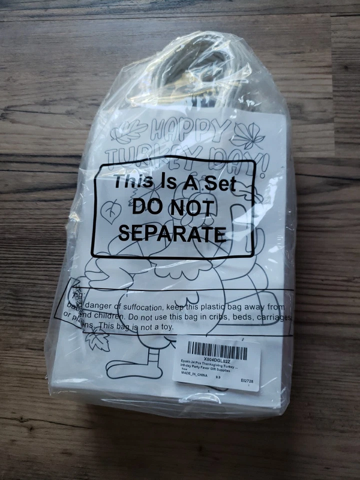 24 Piezas Bolsas para Colorear Otoño Colorea Tu Propia Bolsa de Regalo de Papel de Acción de Gracias A Granel Hágalo Usted Mismo Au Foto 2 de 3