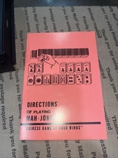 Vintage Mah-Jongg, Chinese Game of Four Winds, Set with Case and Instructions