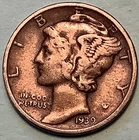1939 Mercury Dime - Shipping includes tracking