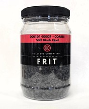 Bullseye Glass Frit 1 lb. Jar - STIFF BLACK COARSE - 90 COE