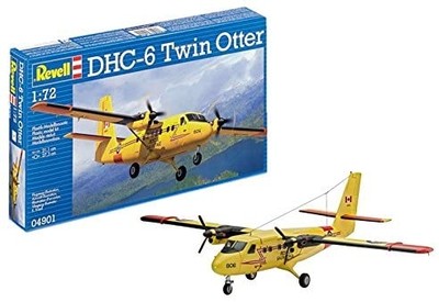 REVELL - DHC-6 Twin Otter Flugzeug zum Zusammenbauen und Lackieren - 1/72 - R...