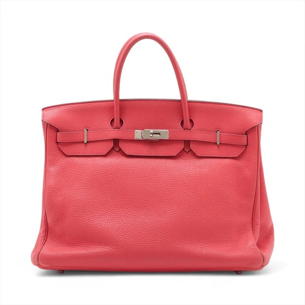 Hermès Birkin 40 Le Tournay Taurillon Clemence Bougainvillier Silver Metal Fitti