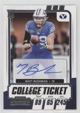 2021 Panini Contenders Draft Picks College Ticket Matt Bushman #171 Auto 0z8z