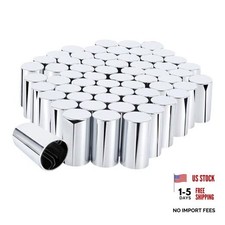 33mm x 3 1/2" Lug Nut Cover ABS Chrome Plastic Cylinder Nut 60 3 1/2" Chromed
